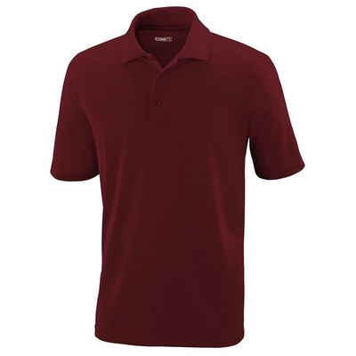 Ash City Mens Origin Polo Performance Shirt (XXX-Large, Burgundy)