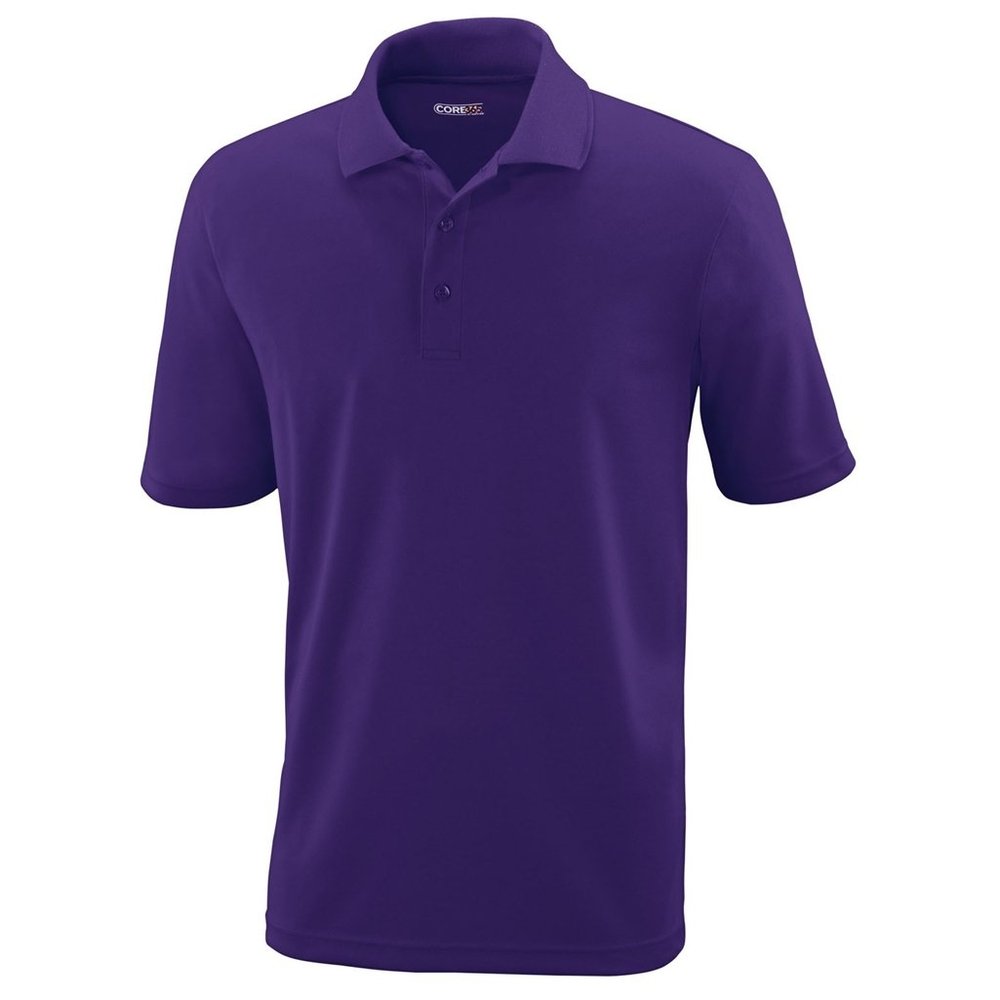 Ash City Mens Origin Polo Performance Shirt (XXX-Large, Campus Purple)