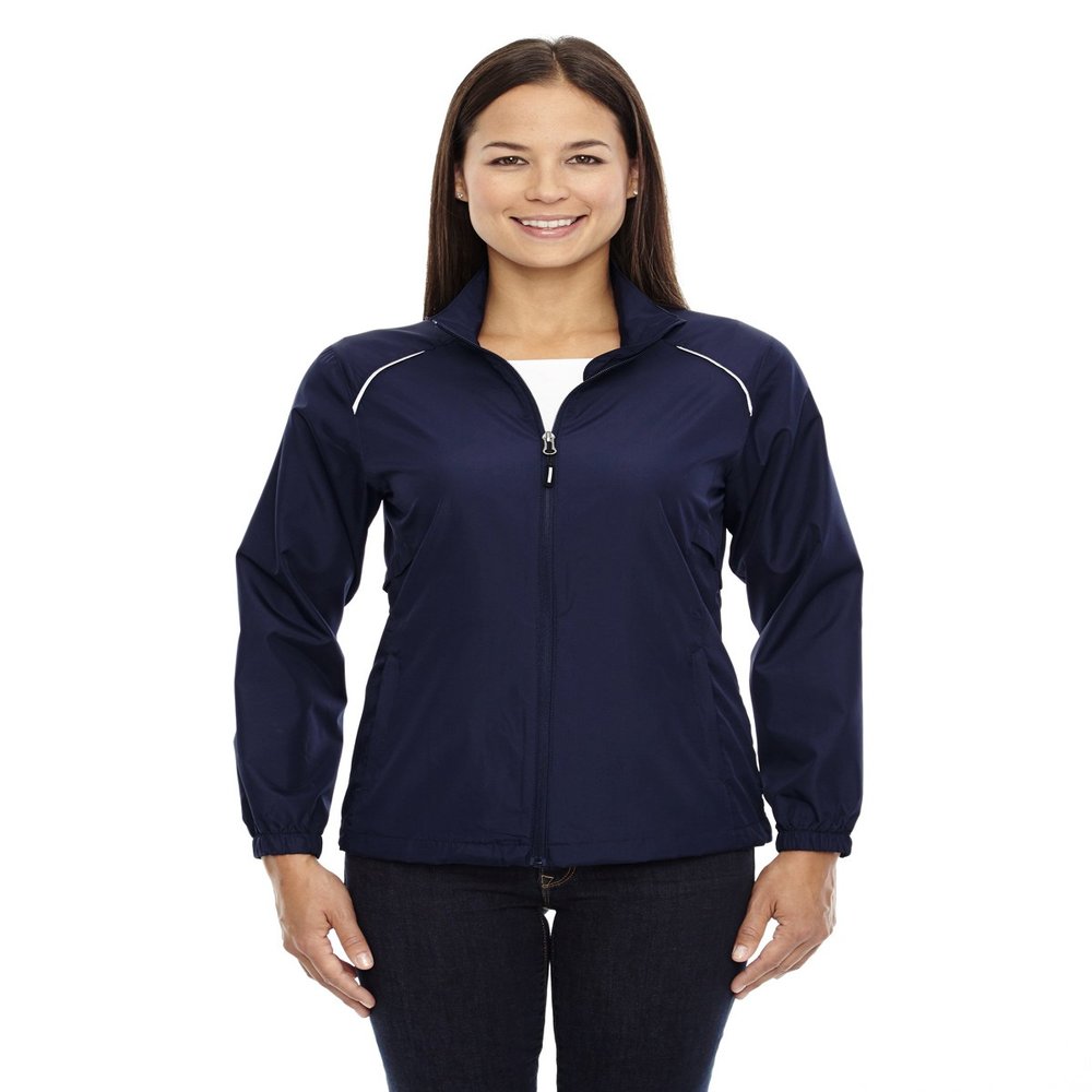 Ash City Ladies Motivate Core 365 Unlined Lightweight Jacket (Medium, Classic Navy)