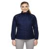 Ash City Ladies Climate Core 365 Variegated Ripstop Jacket (Small, Classic Navy) view 1