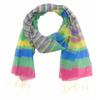 Ann Stripe Fringed Scarf view 1