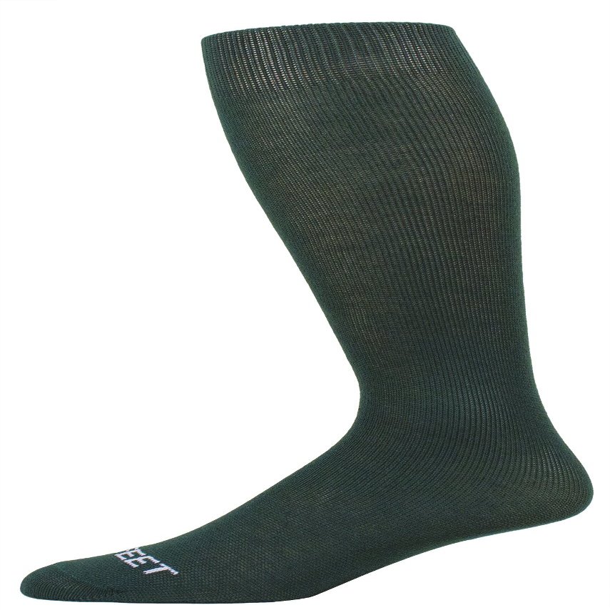 Pro Feet Polyester Multi-Sport Tube Socks, Dark Green, X-Small