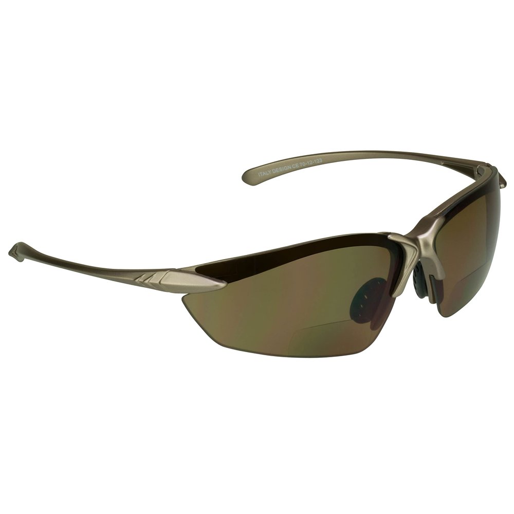 proSPORT Bifocal Sunglass Reader +150 Sport Wraparound Lightweight for Men and Women Outdoor TR90 Brown Frame