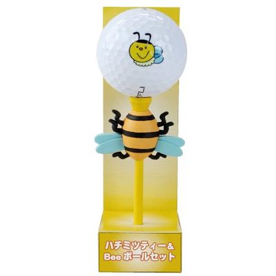 Hokshin Kogei TB1051 Golf Prize Bee Tea 1 Piece & Bee Ball 1 Ball Set