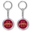 Aminco NCAA Iowa State Cyclones Silver Spinning Logo Keychain view 2