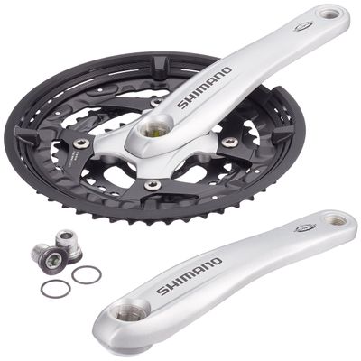 SHIMANO Unisex_Adult 2092839010 Crankset, Silver, 17.5 x 17.5 x 3 cm