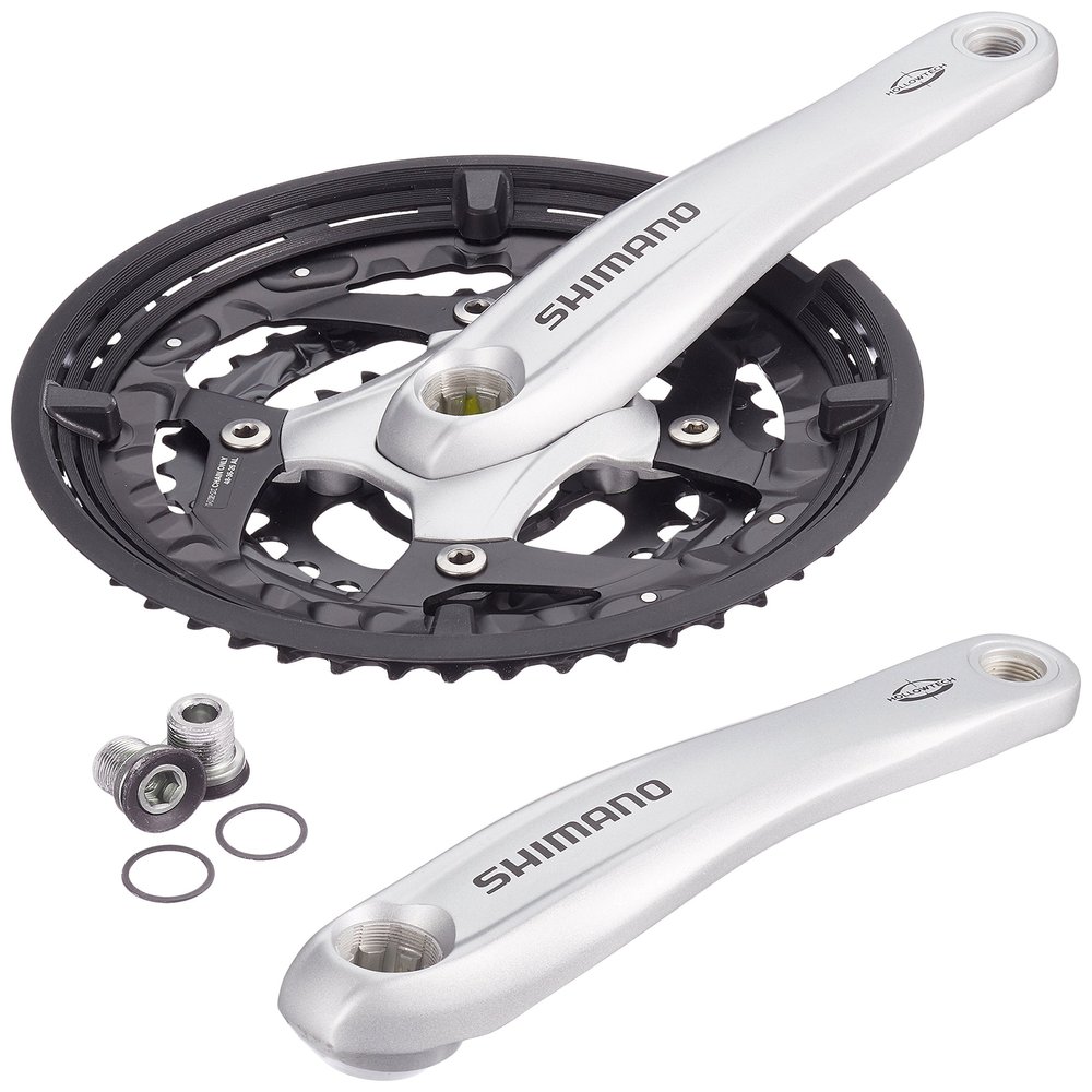 SHIMANO Unisex_Adult 2092839010 Crankset, Silver, 17.5 x 17.5 x 3 cm