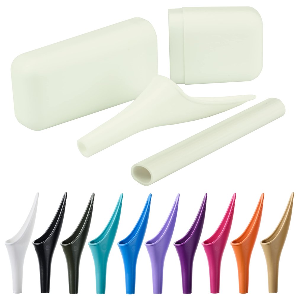 SHEWEE Extreme Female Urinal Made in The UK Reusable and Recyclable Urination Device. Festival, Camping, Car and Hiking Essentials for Women. Includes Travel Case and Extension Pipe White