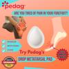 Pedag Drop | German Made | Metatarsal Pads | Anatomically Correct | Metatarsal Arch Support | Vegetable Tan Leather | Self Adhesive | White | Size Large, Fits US Women 11-13 / US Men 8-10 | 3 Pair view 2