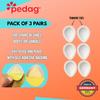Pedag Drop | German Made | Metatarsal Pads | Anatomically Correct | Metatarsal Arch Support | Vegetable Tan Leather | Self Adhesive | White | Size Large, Fits US Women 11-13 / US Men 8-10 | 3 Pair view 4
