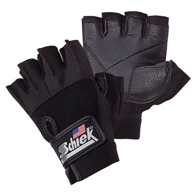 Schiek Sports 715 Premium Gel Lifting Gloves - Exercise Equipment Gloves (Large)