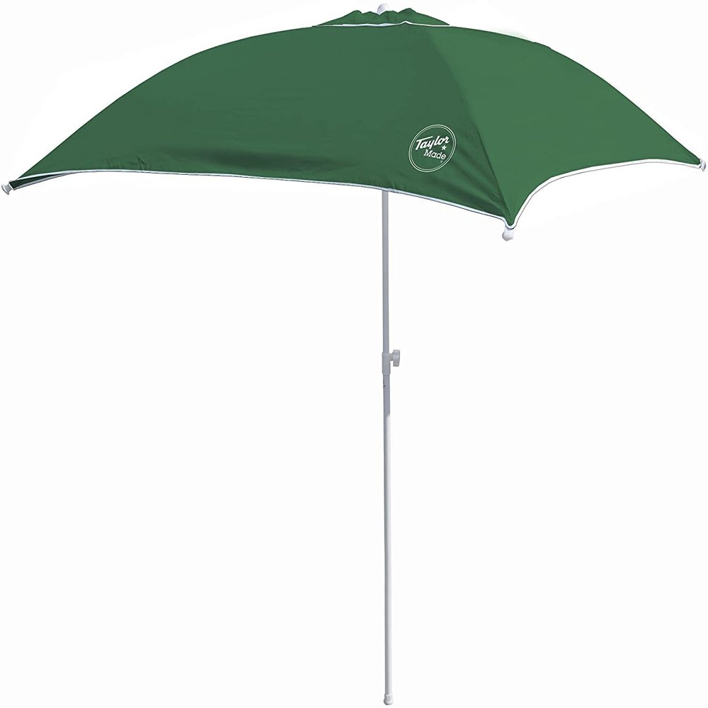Taylor Made Anchorshade III Boat Shade, Forest Green, 6' x 6', Adjustable Aluminum Pole to 8 Feet, UV-Treated Fade-Resistant Nylon, Market-Style Top, Carrying Case, Fits Most Boats and Benches 22047