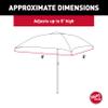 Taylor Made Anchorshade III Boat Shade, Forest Green, 6' x 6', Adjustable Aluminum Pole to 8 Feet, UV-Treated Fade-Resistant Nylon, Market-Style Top, Carrying Case, Fits Most Boats and Benches  22047 view 3