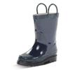 Western Chief Kids Waterproof Rubber Classic Rain Boot with Pull Handles, Navy, 2 M US Little Kid view 1