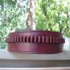 46" Burgundy Genuine Leather .38 Caliber Cartridge Gun Belt view 1