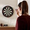 Viper League Pro Play-Ready Bundle, Regulation Size Steel Tip Dartboard with Chalk Cricket Scoreboard, 3 Steel Tip Darts, Staple-Free Bullseye, High-Grade Sisal with Rotating Number Ring view 2