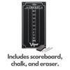 Viper League Pro Play-Ready Bundle, Regulation Size Steel Tip Dartboard with Chalk Cricket Scoreboard, 3 Steel Tip Darts, Staple-Free Bullseye, High-Grade Sisal with Rotating Number Ring view 4