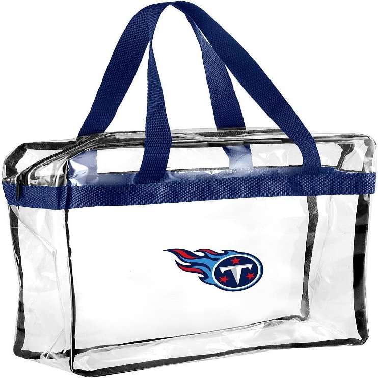 FOCO Tennessee Titans Clear Messenger Bag