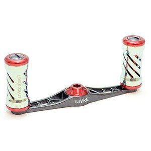Livre Flat Reel Type-F85 (for Left Roll) for Daiwa (Gunmetal P + Red G)