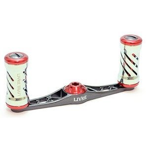 Livre Flat Reel Type-F85 (for Left Roll) for Daiwa (Gunmetal P + Red G)