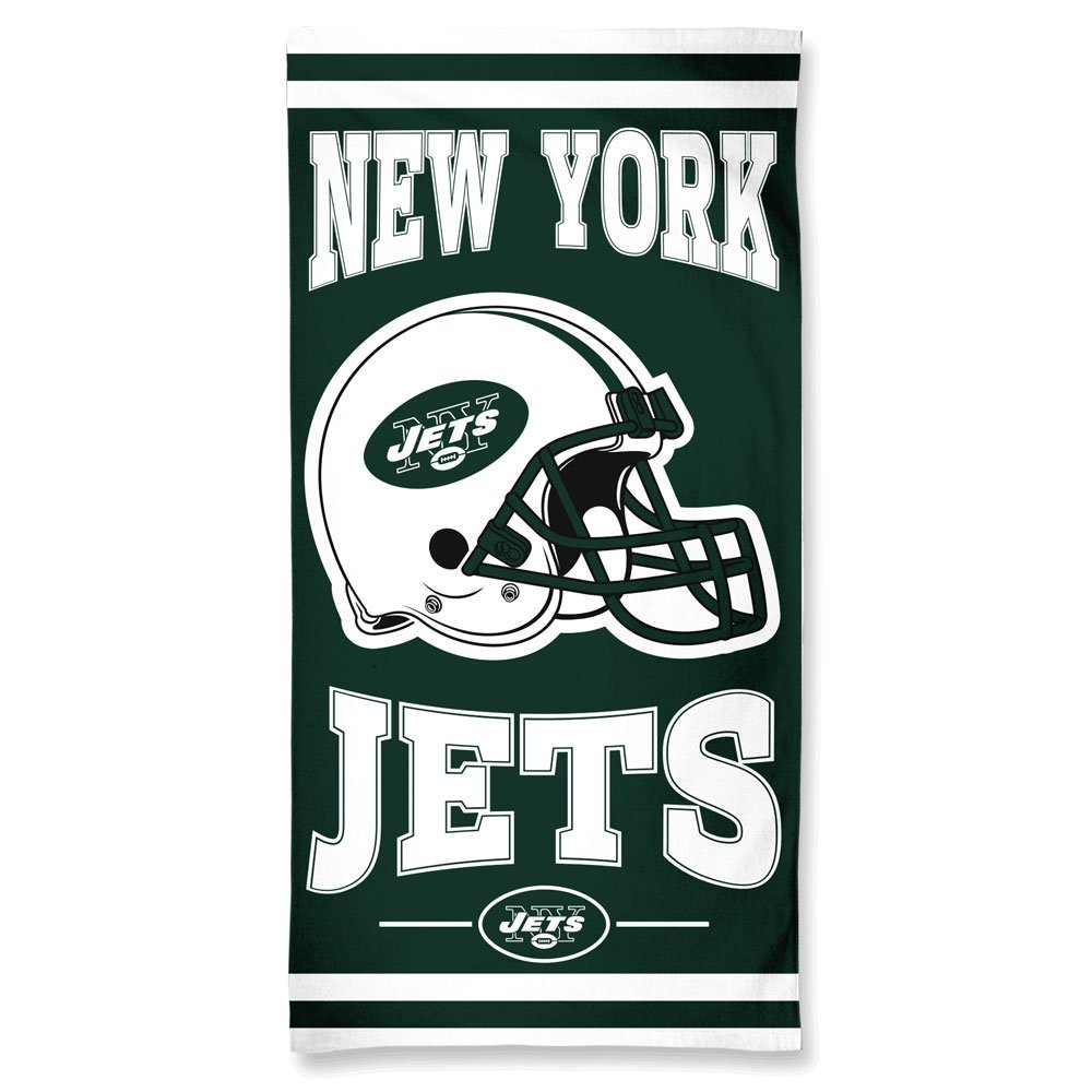 NFL New York Jets Fiber Beach Towel, 9lb/30 x 60