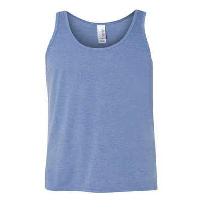 Bella + Canvas Unisex Jersey Tank XS BLUE TRIBLEND