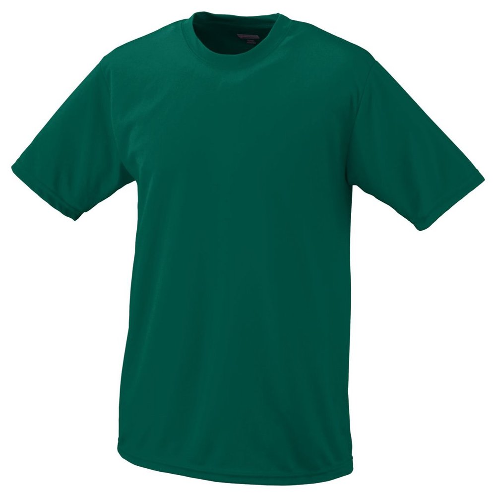 Augusta Sportswear Boys Wicking Tee T-Shirt, Dark Green, X-Small US