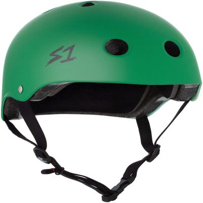 S1 Lifer Helmet for Skateboarding, BMX, and Roller Skating - EPS Fusion Foam, CPSC & ASTM Certified - Kelly Green Matte Medium (21.5")