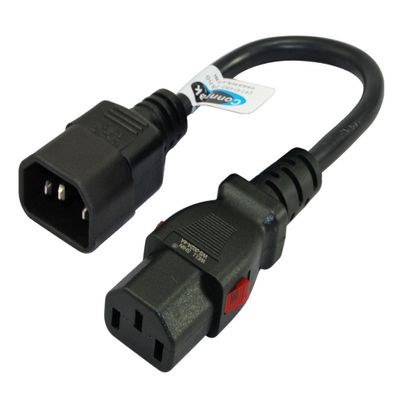Conntek 10A Server/IT/CPU Cord IEC C14 to IEC C13 Push Lock