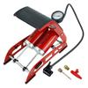 Faithfull FAIAUFPUMP2 Foot Pump Double Cylinder with Gauge, includes additional adpators view 1