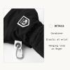 Hestra Mens and Womes Ski Gloves: Army Leather Wind-Proof Water Resistant Winter Mitten, Black, 8 view 4