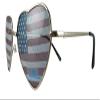 American Flag Lens Heart Shaped Sunglasses view 2