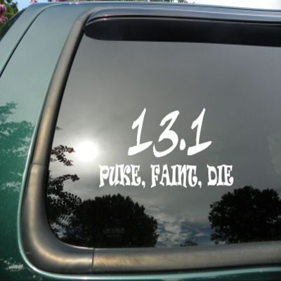 13.1 Puke Faint Die - Die Cut Vinyl Window Decal/sticker for Car or Truck 6.5" X 3"
