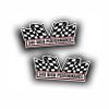 2X Engine Window Air Cleaner Sticker Decal 340 High Performance for V8 Street, Race, Classic Muscle Car, Compatible with Dodge Chrysler Plymouth Dart Duster 5x2.25 inch view 1
