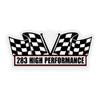 2X Engine Window Air Cleaner Sticker Decal 283 High Performance for V8 Street, Race, Classic Muscle Car, Compatible with Chevrolet Chevy Chevelle 5x2.25 inch view 2