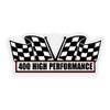 2X Engine Window Air Cleaner Sticker Decal 400 High Performance for V8 GM Race, Classic Muscle Car, Compatible with Chevrolet Chevy 5 x 2.25 inch view 2