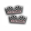 2X Engine Window Air Cleaner Sticker Decal 260 High Performance V8 Motor for Race Car, Classic Muscle Car, Compatible with Ford Mustang 5x2.25 inch view 1