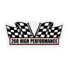 2X Engine Window Air Cleaner Sticker Decal 260 High Performance V8 Motor for Race Car, Classic Muscle Car, Compatible with Ford Mustang 5x2.25 inch view 2