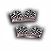 2X Engine Window Air Cleaner Sticker Decal 327 High Performance for V8 ProStreet, Race Car, Classic Muscle Car, Compatible with Chevrolet Chevy Chevelle Camaro Nova 5 x 2.25 inch view 1