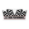 2X Engine Window Air Cleaner Sticker Decal 327 High Performance for V8 ProStreet, Race Car, Classic Muscle Car, Compatible with Chevrolet Chevy Chevelle Camaro Nova 5 x 2.25 inch view 2