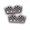 2X Engine Window Air Cleaner Sticker Decal 389 Tri Power for V8 Race, Classic Muscle Car, Compatible with Pontiac GTO Grand Prix 5x2.25 inch view 1