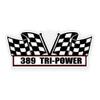 2X Engine Window Air Cleaner Sticker Decal 389 Tri Power for V8 Race, Classic Muscle Car, Compatible with Pontiac GTO Grand Prix 5x2.25 inch view 2