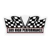 2X Engine Window Air Cleaner Sticker Decal 389 High Performance for V8 Pro Steet, Race, Goat, Classic Muscle Car, Compatible with Pontiac GTO 5x2.25 inch view 2