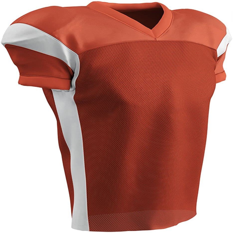 CHAMPRO Adult First Down Two-Tone Football Jersey Orange | White MD