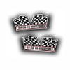 2X Engine Window Air Cleaner Sticker Decal, 164 CID 110 Horsepower Motor for Classic Car, Compatible with Chevrolet Chevy Corvair 5x2.25 inch view 1