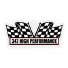 2X Engine Window Air Cleaner Sticker Decal, 347 High Performance for V8 Race, Classic Stroker Stroked Muscle Car, Compatible with Ford - 5x2.25 inch view 2