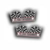 2X Engine Window Air Cleaner Sticker Decal, 413 High Performance for V8 Pro Street, Race, Classic Mopar Wedge Muscle Car, Compatible with Dodge Chrysler Plymouth - 5x2.25 inch view 1