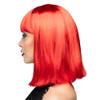 Smiffys Women's Glam Wig, Neon Red, One Size view 2