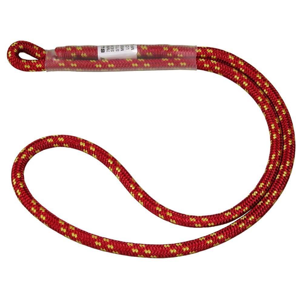 BlueWater Ropes 7mm Sewn Prusik Loop (Red, 68")