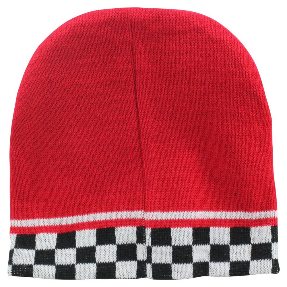 Beanie Cap 8-in Hat Comes in 16 Colors and Designs Reversible Red